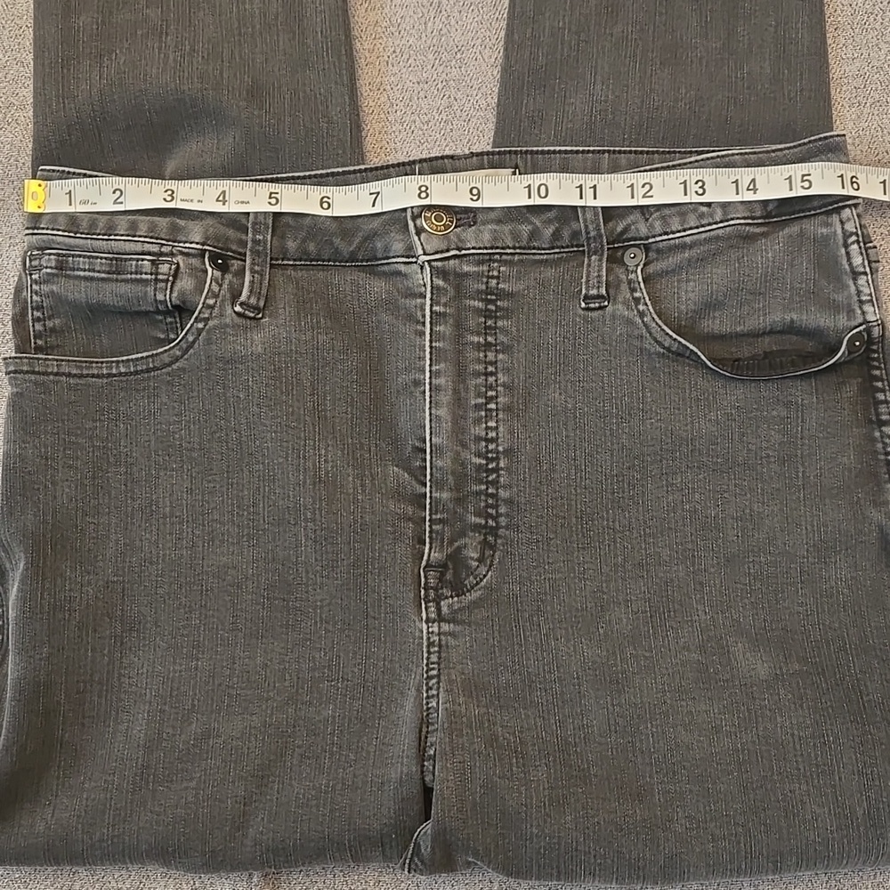 Madewell Charcoal Curvy High-Rise Skinny Jeans Size 32T - Picture 8 of 14